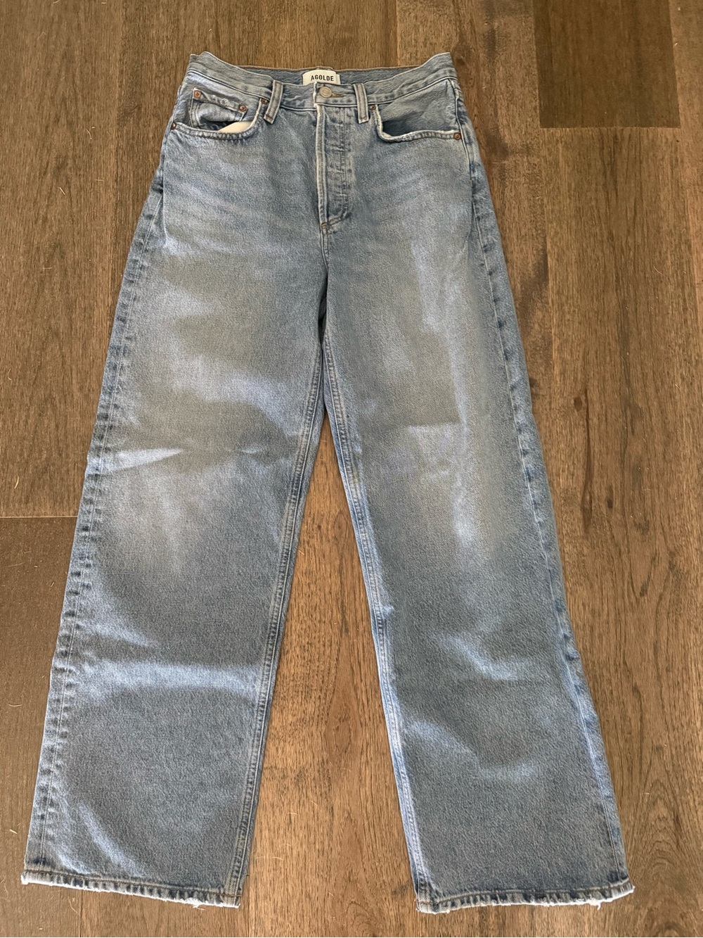 Agolde Low Slung Baggy Jean Libertine Size 24 - Picture 2 of 5